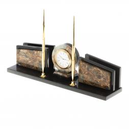 Письменный прибор "Фаворит" камень офиокальцит