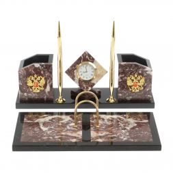 Письменный набор "Куб" из креноида