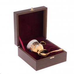 Чашка для кофе "Лазурит" фарфор 170 мл в подарочной коробке Златоуст