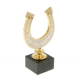 Подкова сувенирная "На удачу" камень нефрит в подарочной коробке Златоуст