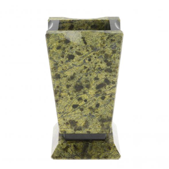 Карандашница из змеевика 6,5х6х11,5 см 129691