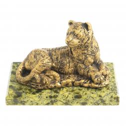 Сувенир фигурка "Тигрица" на подставке из камня