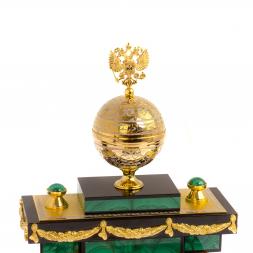 Письменный набор из малахита "Держава" Златоуст