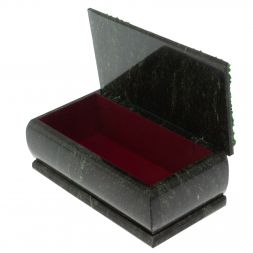 Шкатулка "Хозяйка медной горы. Осень" из змеевика 18х9х8 см