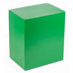 Шкатулка с часами из змеевика