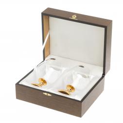 Набор из двух бокалов "Коньячный" Златоуст