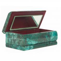 Шкатулка Хозяйка медной горы змеевик 14х7,5х6 см