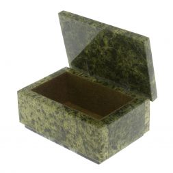 Шкатулка из змеевика 11,5х8х5,5 см