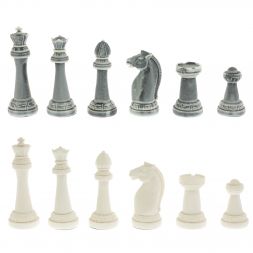 Шахматы подарочные "Стаунтон" 44х44 см мрамор / шабровский змеевик