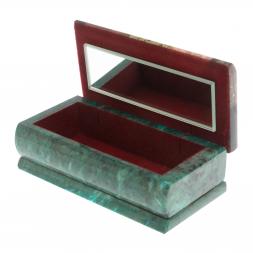 Шкатулка из камня Мозаика 14х7х5,5 см