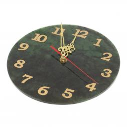 Часы настенные из нефрита 21х21х2 см