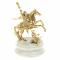 Статуэтка "Георгий Победоносец" камень мрамор