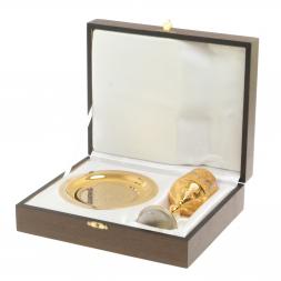 Подарочный набор "Шарм" бокал на тарелке Златоуст