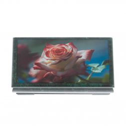 Шкатулка "Роза" из змеевика 16х8х7,5 см