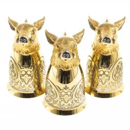 Стопки перевертыши "Кабан" 70 мл 3 шт в подарочной упаковке Златоуст