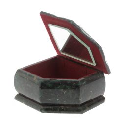 Шкатулка с расписной крышкой Зима 11х9х6,5 см