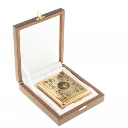 Портсигар с гравюрой "Герб РФ" Златоуст