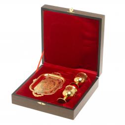 Набор из двух рюмок на подносе &amp;quot;Ликерный&amp;quot; 60 мл Златоуст