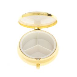 Таблетница на 3 отсека эвдиалит цвет золото