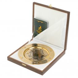 Тарелка с гравюрой "Санкт-Петербург. Коллаж" 22,5 см Златоуст