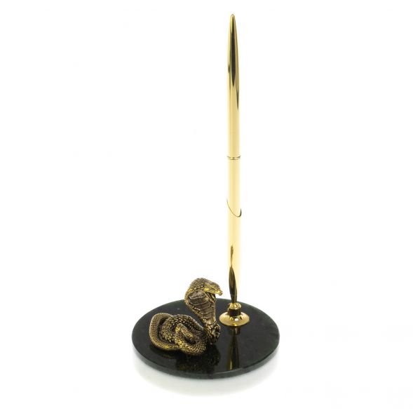 Сувенир «Кобра» с ручкой на нефрите 128756