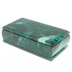 Шкатулка &amp;quot;Купюра&amp;quot; из змеевика с зеркалом