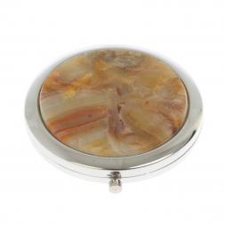 Карманное зеркальце шайтанский переливт цвет серебро