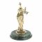 Статуэтка "Фемида" на подставке из змеевика