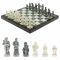 Шахматы подарочные "Средневековье" доска 40х40 см змеевик / мрамор