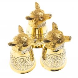 Стопки перевертыши "Лиса" 70 мл 3 шт Златоуст