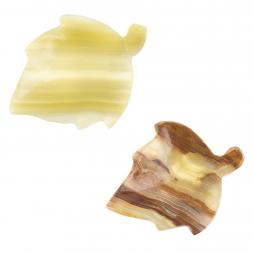 Пепельница "Лист" из оникса 8х10,5х1,5 см (3)
