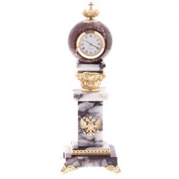 Часы из мрамора и бронзы "Державные"