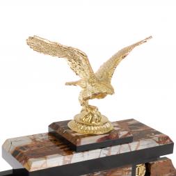 Настольный набор руководителя "Парящий орел" камень яшма