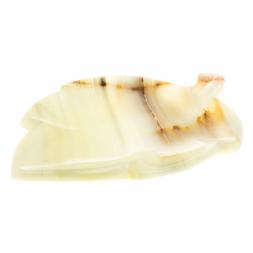 Пепельница "Лист" из оникса 15х10,5х1,5 см (4)