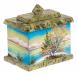 Шкатулка с рисунком из каменой крошки &amp;quot;Весна&amp;quot; 10,5х7х10 см 125069