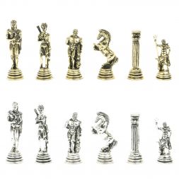 Шахматы подарочные "Посейдон" 32х32 см из змеевика