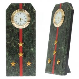 Часы погон "Капитан ВС" из шабровского змеевика