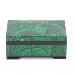 Шкатулка сувенирная из малахита 9х6х3,5 см