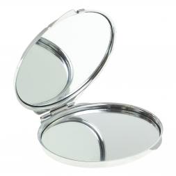 Зеркальце овальное из змеевика с ящерицей цвет серебро