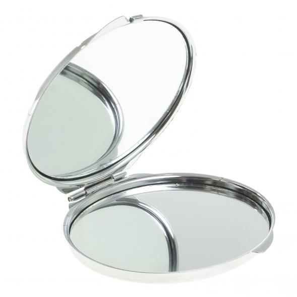 Зеркальце овальное из змеевика с ящерицей цвет серебро 122750