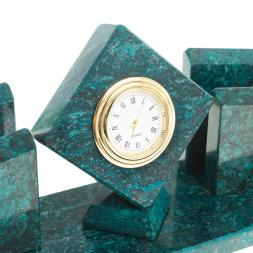 Письменный набор из змеевика "Куб"