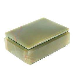 Шкатулка прямоугольная из оникса 12,5х9х5 см (3,5х5)