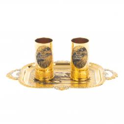 Водочный набор на двоих &amp;quot;Охота&amp;quot; 50 мл Златоуст