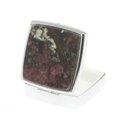 Таблетница на 2 отделения эвдиалит цвет серебро