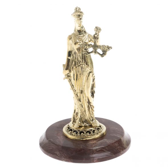 Статуэтка &amp;quot;Фемида&amp;quot; на подставке из лемезита 128609