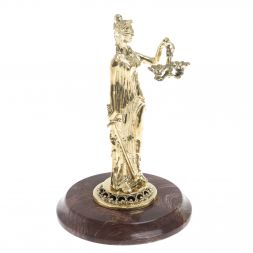 Статуэтка "Фемида" на подставке из лемезита