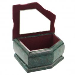 Шкатулка с расписной крышкой Зима 11х9х6,5 см