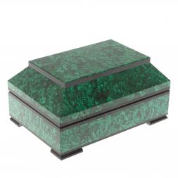 Подарочный ларец "Желание" камень малахит 13х9х6,5 см