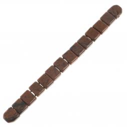 Четки перекидные 14 зерен из коричневого обсидиана