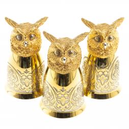 Стопки перевертыши "Филин" 70 мл 3 шт в подарочной упаковке Златоуст